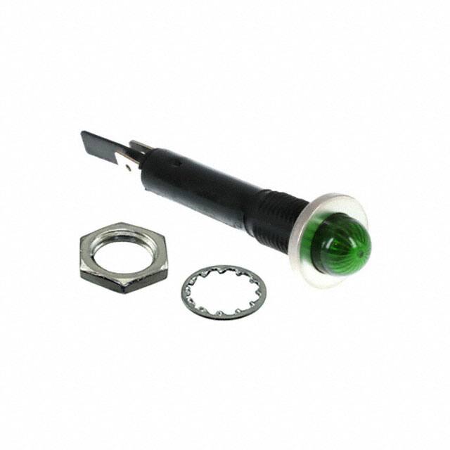 6091QM5-24V INDICATOR NEON GREEN PANEL MNT