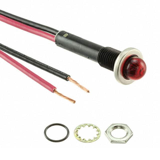 L75R-R12-2211 12V RED LED 6" WIRE