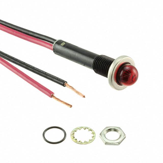 L75R-R24-2211 24V RED LED 6" WIRE