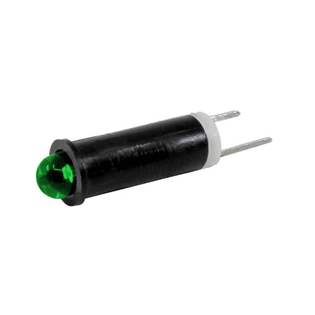 405-BG15H-O PMI .250" LED 15V TAB CLEAR GREE