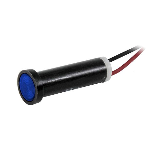 44W-NWB24H-CBO PMI LED .250" FLUSH 24VDC BLUE
