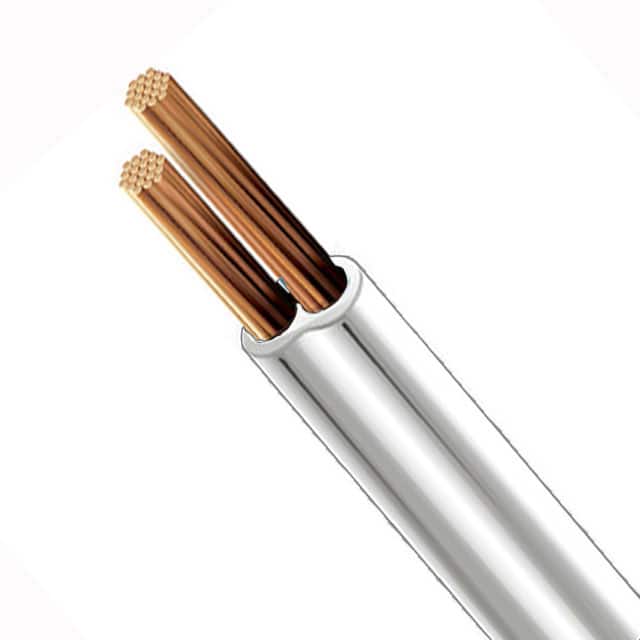 19122 009250 CABLE 2COND 18AWG WHITE 250'
