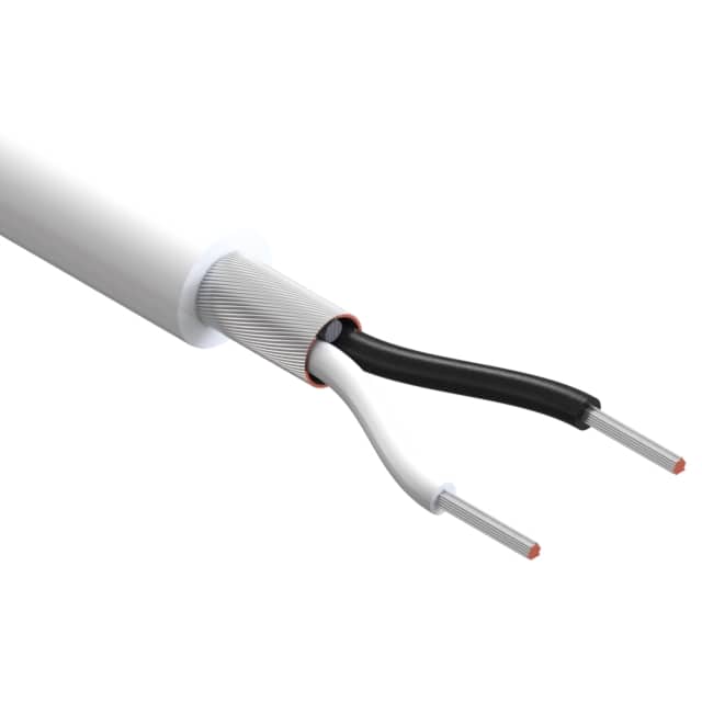 30-00657 CABLE 2CON 26AWG WHT SHLD 502'