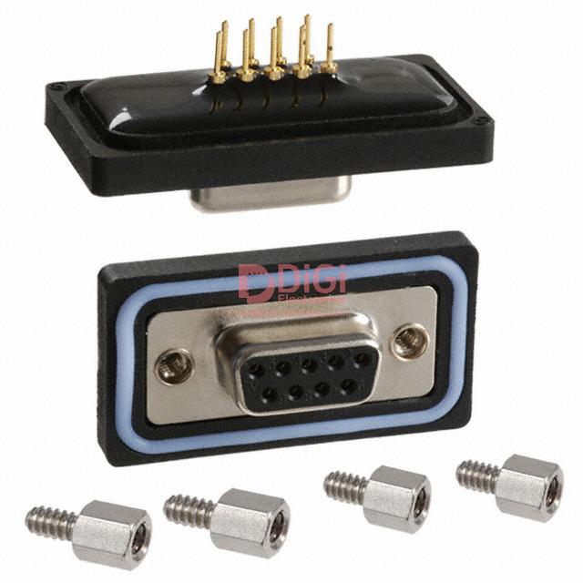 A-DF09PP The Assmann WSW Components A-DF09PP is a 9-position D-Sub receptacle connector designed for panel mounting with solder termination. It features gold-plated contacts.