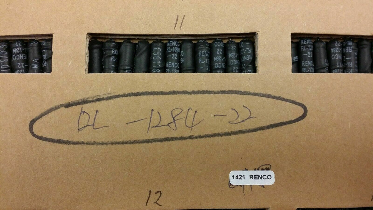 RL-1284-22 The RENCO RL-1284-22 is a general purpose inductor with 22uH inductance and 15% tolerance. It features an axial termination and a tubular package.
