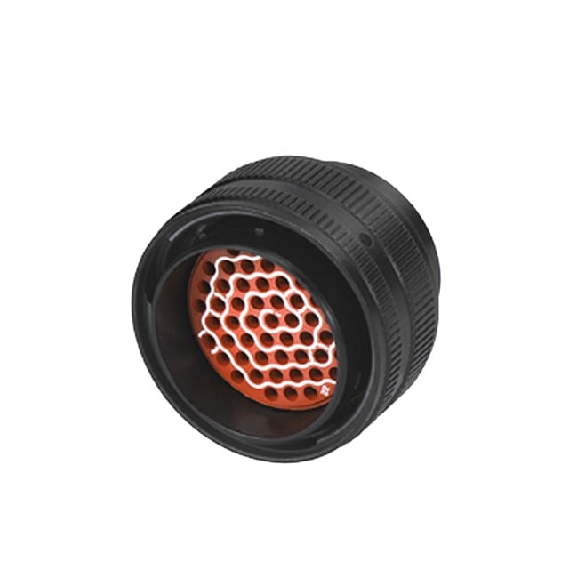 MS24266R12B12SN Cinch MS24266R12B12SN is a circular connector plug with 12 female socket contacts, gold plating, and crimp termination. It features a bayonet lock coupling and an anodized aluminum shell.