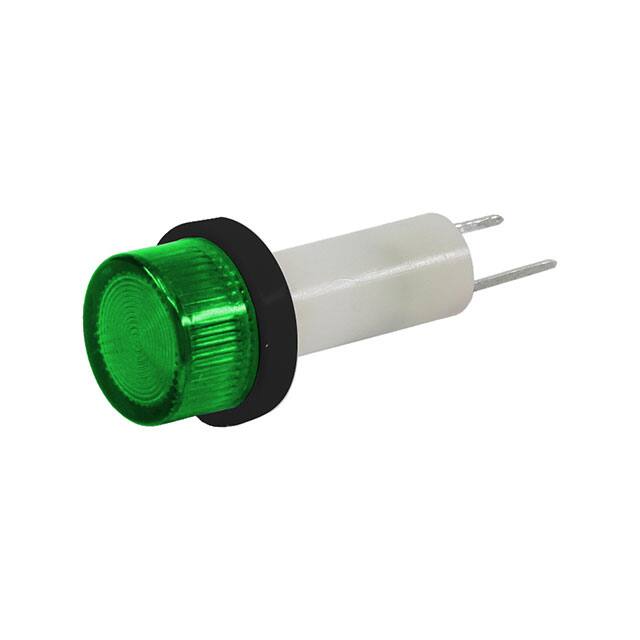 461-BCG24H-CGO PMI LED .250" CYLINDRICAL 24V GR