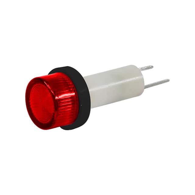 461-NWR28H-CRO PMI .250" LED 28V TAB CLEAR RED