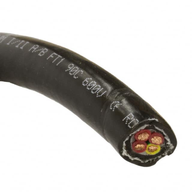 85404CY BK005 CABLE 4COND 14AWG BLK SHLD 100'