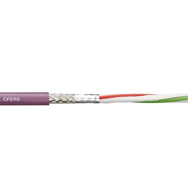 CF898-021 CABLE 2COND 22AWG VIO SHLD 1=1FT
