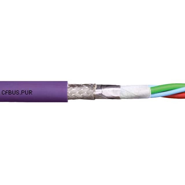 CFBUS-PUR-001 CABLE 2COND 24AWG VIO SHLD 1=1FT