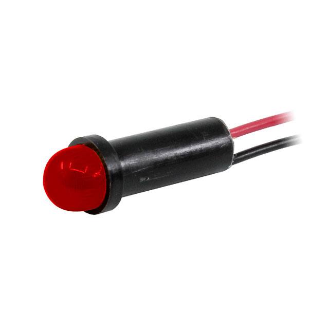 46W24-BCR12H-NRO PMI LED .250" HI-DOME 12V WIRE 2