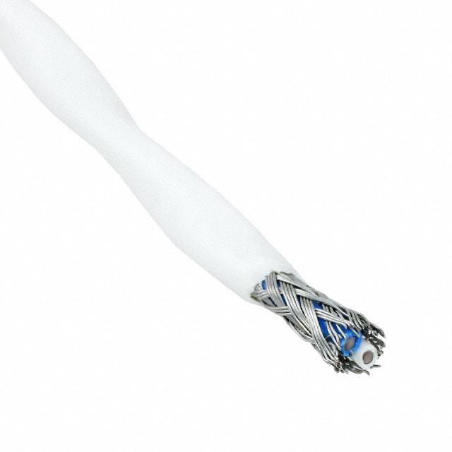 44A1121-16-0/9-9-MX CABLE 2CON 16AWG WHT SHLD FEET