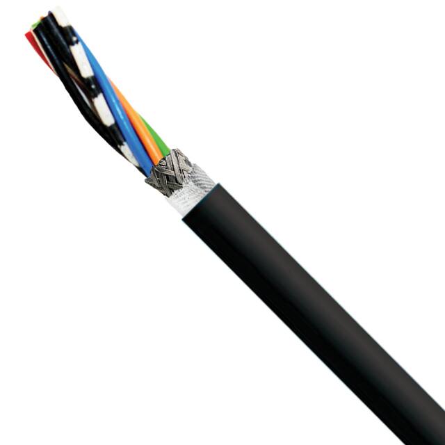 7852207 CABLE 7COND 22AWG BLK SHLD 1=1FT