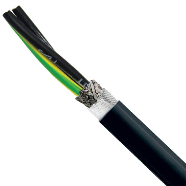 7541403 CABLE 3COND 14AWG BLK SHLD 1=1FT