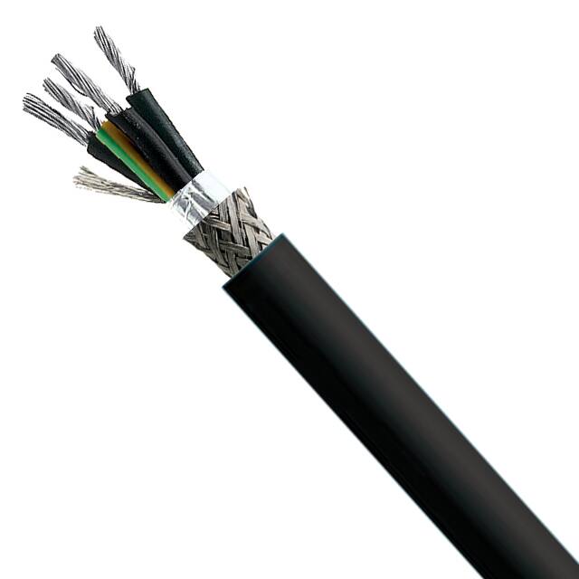 35680204D CABLE 4COND 2AWG BLACK SHD 1=1FT