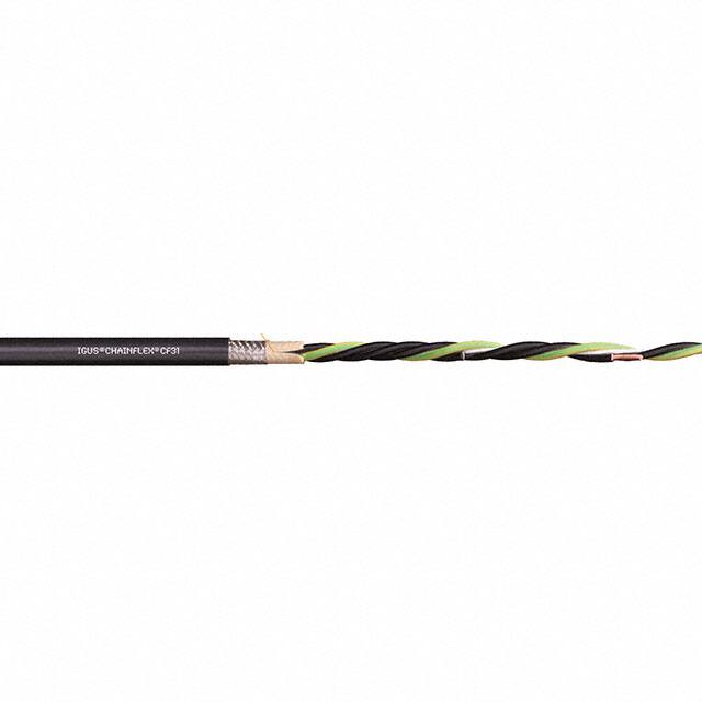 CF31-500-04 CABLE 4COND 1AWG BLK SHLD FEET