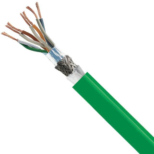 6962604 CABLE CAT6 8COND 26AWG GRN 1=1FT
