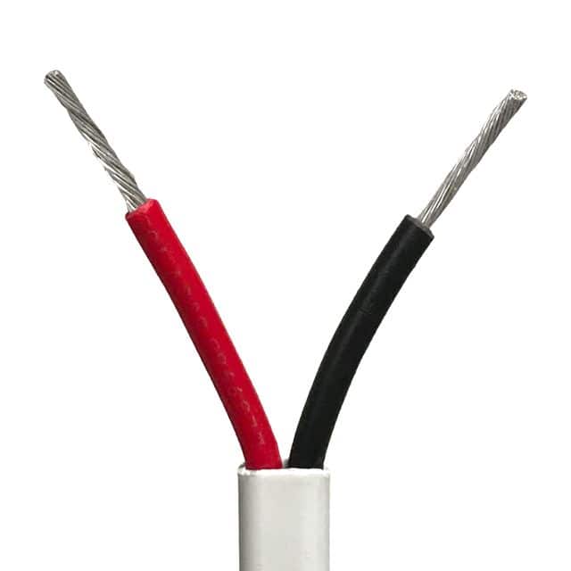 18DBCRED/BLA100 CABLE 2COND 18AWG WHITE 100'