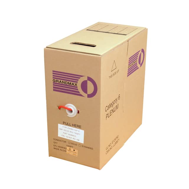 CBL-C61EP-RD-AM CABLE CAT6 8COND 23AWG RED 1000'
