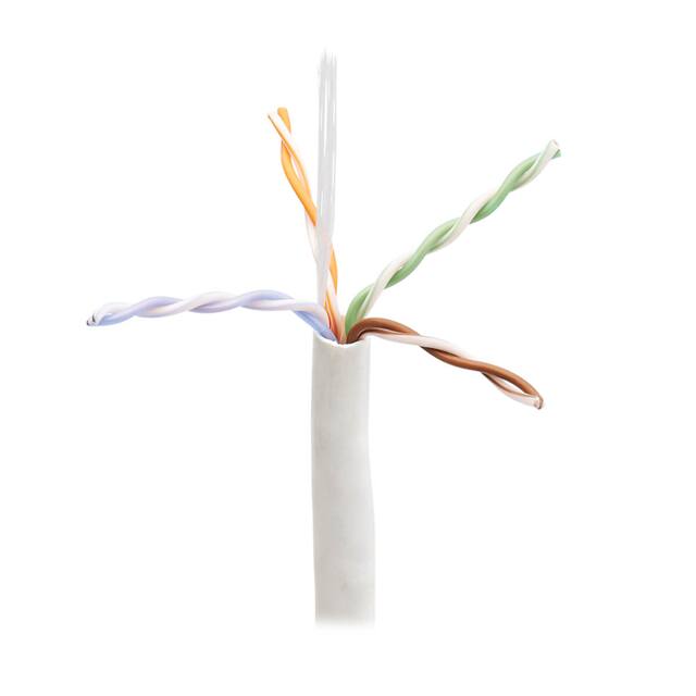 N224-01K-WH-LP5 CABLE CAT6 8COND 23AWG WHT 1000'