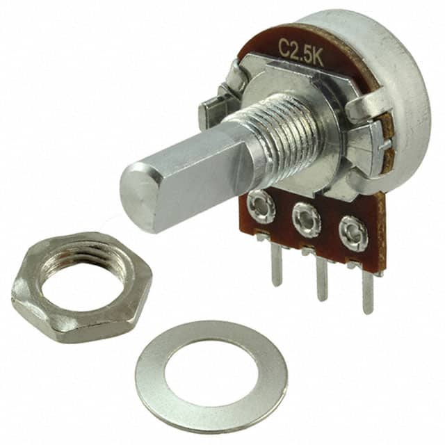 P160KN-0FC18C2K5 POT 2.5K OHM 1/10W PLASTIC R-LOG