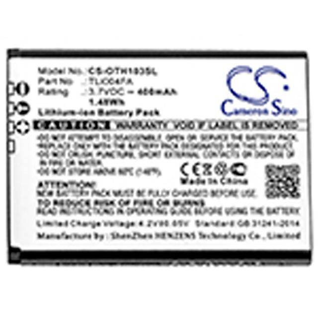 ONETOUCH 1035D BATTERY Replacement for Alcatel Onetouch