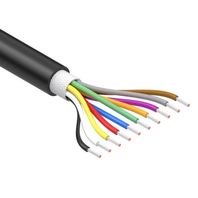 30-02044 CABLE 10COND 30AWG BLACK 502'