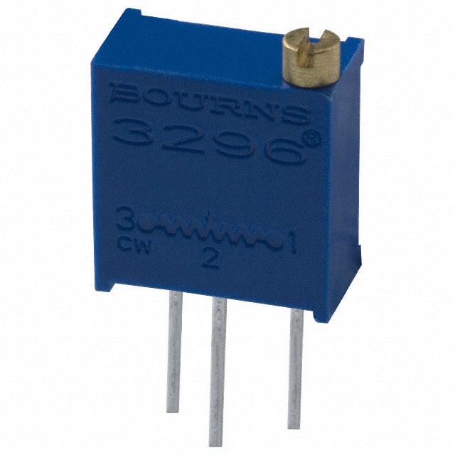 3296Y-1-202LF TRIMMER 2K OHM 0.5W PC PIN TOP