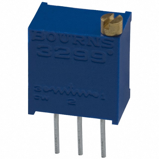 3299W-1-203LF TRIMMER 20K OHM 0.5W PC PIN TOP