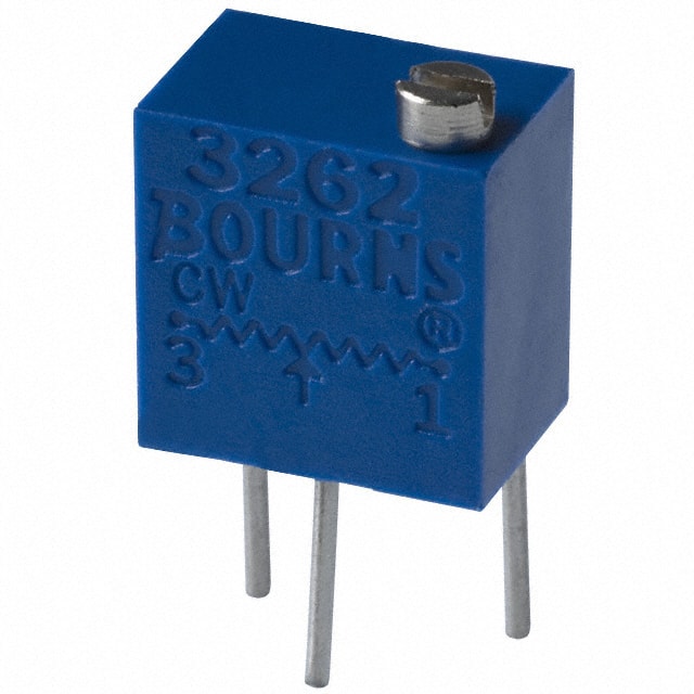 3262W-1-202 TRIMMER 2K OHM 0.25W PC PIN TOP