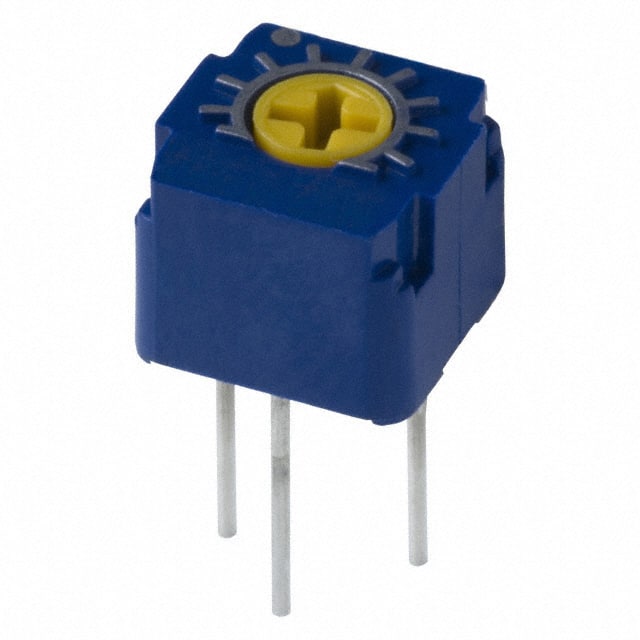 CT-6ER105 TRIMMER 1M OHM 0.5W PC PIN TOP