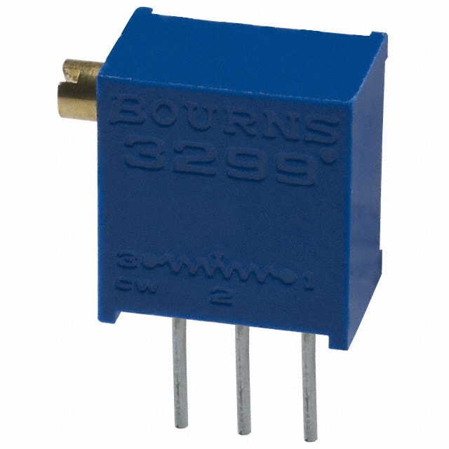 3299X-1-203LF TRIMMER 20K OHM 0.5W PC PIN SIDE