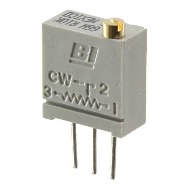 66WR1KLF TRIMMER 1K OHM 0.5W PC PIN TOP