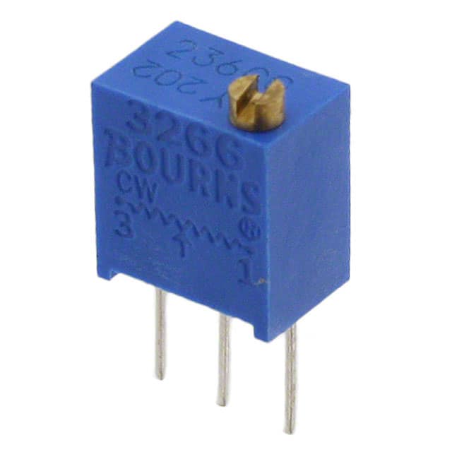 3266Y-1-502LF TRIMMER 5K OHM 0.25W PC PIN TOP