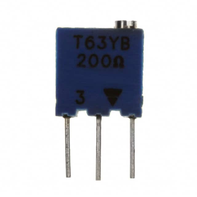T63YB201KT20 TRIMMER 200 OHM 0.25W PC PIN TOP