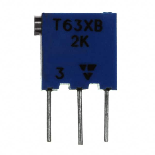 T63XB202KT20 TRIMMER 2K OHM 0.25W PC PIN SIDE