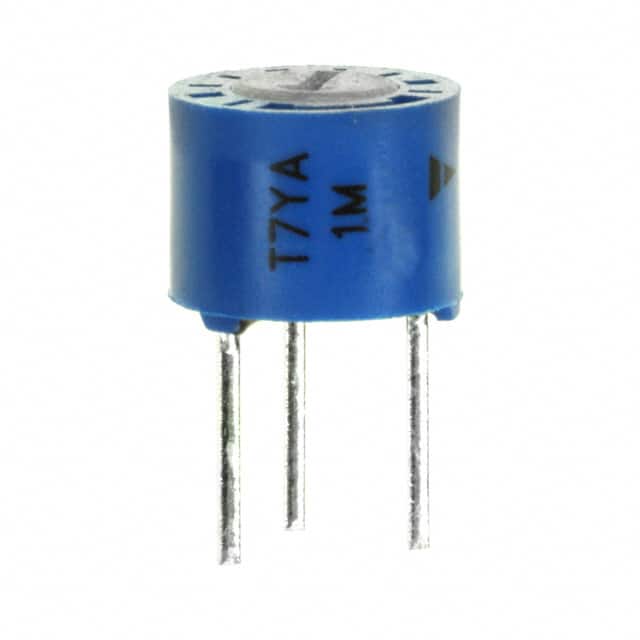 T7YA105MB40 TRIMMER 1M OHM 0.5W PC PIN TOP