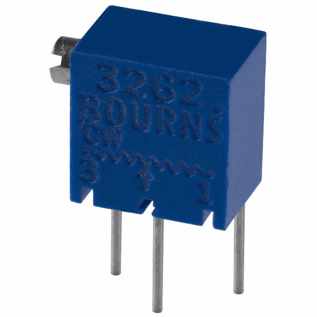 3262X-1-202 TRIMMER 2K OHM 0.25W PC PIN SIDE