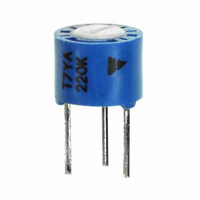 T7YA224MB40 TRIMMER 220K OHM 0.5W PC PIN TOP