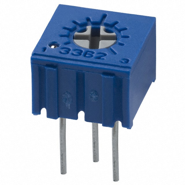 3362H-1-102LF TRIMMER 1K OHM 0.5W PC PIN TOP