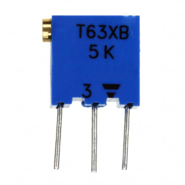 T63XB502KT20 TRIMMER 5K OHM 0.25W PC PIN SIDE