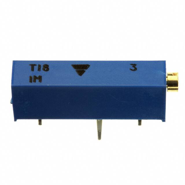 T18105KT10 TRIMMER 1M OHM 0.75W PC PIN SIDE