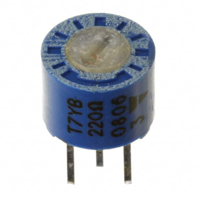 T7YB221MB40 TRIMMER 220 OHM 0.5W PC PIN TOP