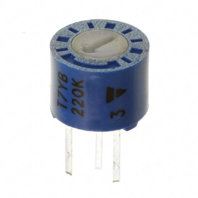 T7YB224MB40 TRIMMER 220K OHM 0.5W PC PIN TOP