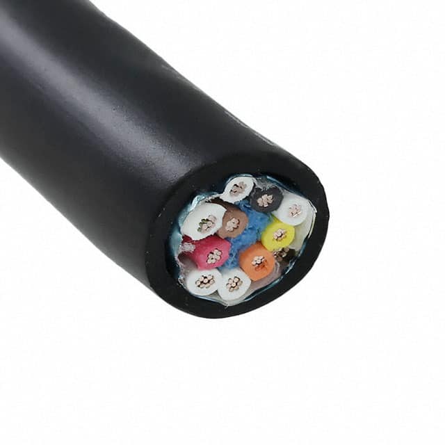 25495 BK005 MULTI-PAIR 10COND 24AWG BLK 100'