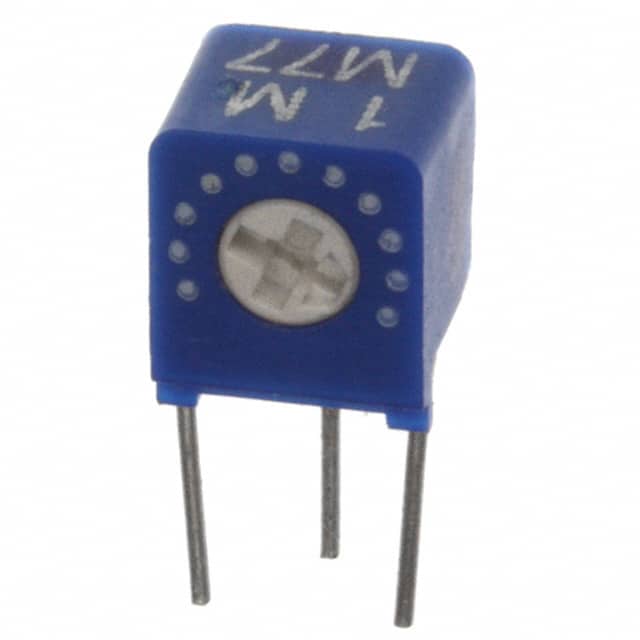 EVM-MBGA01B16 TRIMMER 1M OHM 0.5W PC PIN SIDE