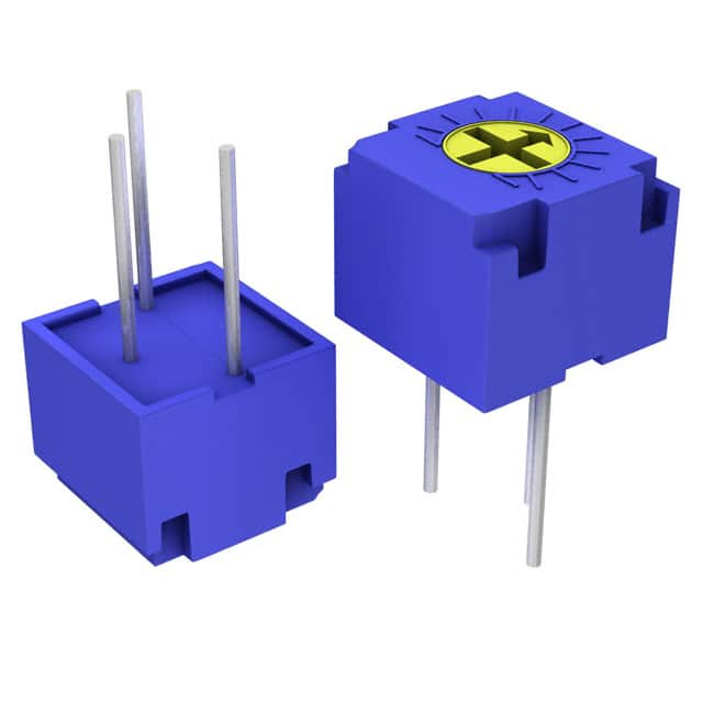 CT6W502 TRIMMER 5K OHM 0.5W PC PIN TOP