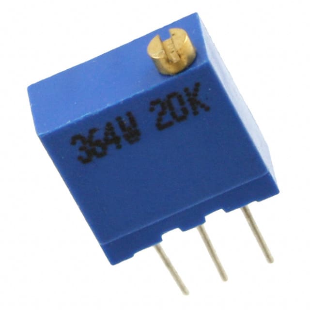 364W20K TRIMMER 20K OHM 0.5W PC PIN TOP