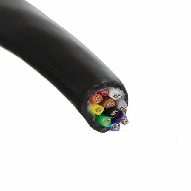 45020 BK199 CABLE 10COND 24AWG BLACK 1000'